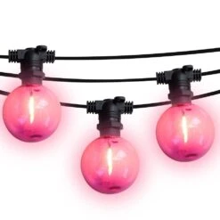 50 Socket Multi-Color Socket Outdoor Commercial String Light Set, 54 FT Black Cord W/ 1-Watt Shatterproof LED Bulbs, Weatherproof 29 50 Socket Multi-Color Socket Outdoor Commercial String Light Set, 54 FT Black Cord W/ 1-Watt Shatterproof LED Bulbs, Weatherproof -Lights Decor Shop fuchsia blk lit f1ae80fe 26cd 4f7e 8698 d2fbf2c8e10c
