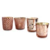 Best Of Show Mercury Glass Tealight Votive Candle Holders (Rose Gold Pink, Set Of 4, Assorted Styles) - For Weddings, Events, Parties, And Home Décor, Ideal Housewarming Gift -Lights Decor Shop gs07rg mercury glass best of show candle holder