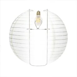 12 Inch Hang On Bulb Wire Frame Expanders For Paper Lanterns - Pack Of 6