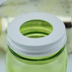 Fantado Frosted Yellow Gold Mason Jar Pendant Light Kit, Regular Mouth, White Cord, 15FT -Lights Decor Shop img 1902295 1adfd156 36a5 4733 821d f043e7a62d87