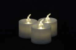 Large Warm White LED Battery Operated Flameless Candles (12 Pack) -Lights Decor Shop large led battery operated flameless candle warm white image 5