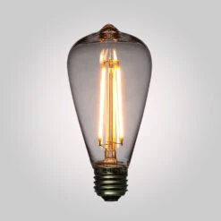 LED Filament ST64 Shatterproof Energy Saving Light Bulb, Dimmable, 2W,E26 Medium Base (Single)