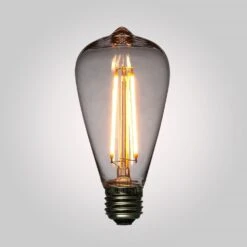 24-Pack LED Filament ST64 Shatterproof Light Bulb, Dimmable, 2W,E26 Medium Base