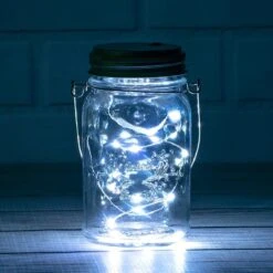 Fantado MoonBrightâ„¢ BULK PACK (6) LED Mason Jar Lights, Battery Powered For Wide Mouth - Cool White (Lid Lights Only) -Lights Decor Shop led mason jar lights regular mouth white image 4 7b004570 893c 410f 9037 2275416ef97b