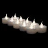 LED Battery Operated Flameless Candles - Cool White (12 Pack) -Lights Decor Shop ledbaopca