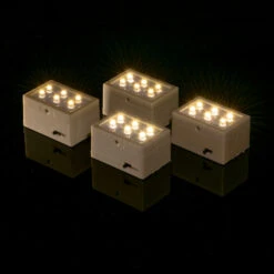 Fantado MoonBrightâ„¢ BULK PACK (10) 6-LED Luminary / Luminaria Bag Lights, Warm White (Battery Powered)