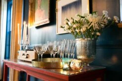 4 Pack | Vintage Mercury Glass Globe Candle Holders (3-Inch, Mary Design, Silver) - For Use With Tea Lights - Home Decor, Parties And Wedding Decorations -Lights Decor Shop luna bazaar 0022 87942d63 bba0 4fb6 83ea 8db400965db4