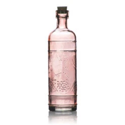 Bohemian Chic Pink Vintage Glass Bottles Set - (5 Pack, Assorted Designs) -Lights Decor Shop mabel pink 78f37926 f92f 430b bb14 f673f70fd045