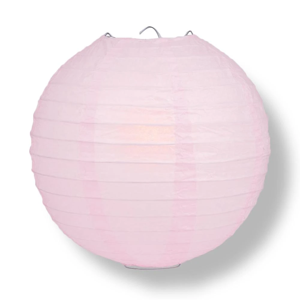 8" Valentine's Day Pink Mix Paper Lantern LED String Light COMBO Kit (12 FT, EXPANDABLE, White Cord) 5 8" Valentine's Day Pink Mix Paper Lantern LED String Light COMBO Kit (12 FT, EXPANDABLE, White Cord) - Image 3