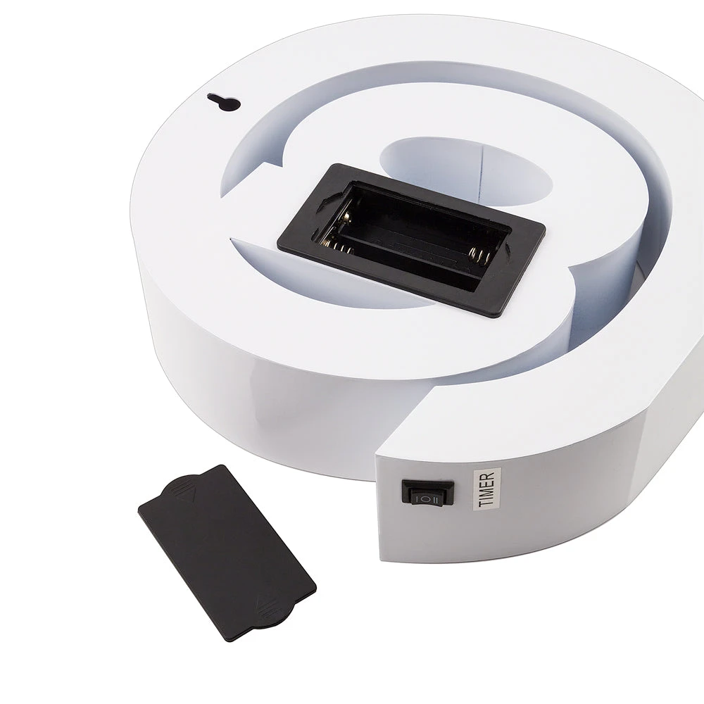 BLOWOUT White Marquee Light Symbol '@ / At Web Internet' LED Metal Sign (8 Inch, Battery Operated W/ Timer) 6 BLOWOUT White Marquee Light Symbol '@ / At Web Internet' LED Metal Sign (8 Inch, Battery Operated W/ Timer) - Image 4