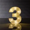 BLOWOUT Marquee Light Number '3' LED Metal Sign (8 Inch, Battery Operated) 2 BLOWOUT Marquee Light Number '3' LED Metal Sign (8 Inch, Battery Operated) -Lights Decor Shop marquee lights number 3 white b934f048 b07a 4bea b0a1 2fc3efe96a2b