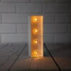 BLOWOUT White Marquee Light Letter 'I' LED Metal Sign (8 Inch, Battery Operated W/ Timer) -Lights Decor Shop marquee lights sign letter i