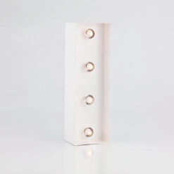 BLOWOUT White Marquee Light Letter 'I' LED Metal Sign (8 Inch, Battery Operated W/ Timer) 8 BLOWOUT White Marquee Light Letter 'I' LED Metal Sign (8 Inch, Battery Operated W/ Timer) -Lights Decor Shop marquee lights sign letter i image 2