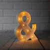 BLOWOUT White Marquee Light Symbol '& / Ampersand' LED Metal Sign (8 Inch, Battery Operated W/ Timer) 1 BLOWOUT White Marquee Light Symbol '& / Ampersand' LED Metal Sign (8 Inch, Battery Operated W/ Timer) -Lights Decor Shop marquee lights sign symbol and