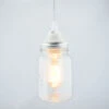 BLOWOUT Mason Jar Pendant Light Kit, Regular Mouth, Clear Cord, 15FT -Lights Decor Shop mason jar pendant light clear