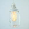 Mason Jar Pendant Light Kit, Regular Mouth, White Cord, 15FT -Lights Decor Shop mason jar pendant light regular clear white