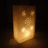 White Multiple Snowflake Paper Luminaries / Luminary Lantern Bags Path Lighting (10 PACK) -Lights Decor Shop multiple sunburst luminary bag