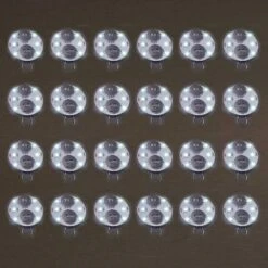 BULK PACK (24) LED Hanging Disk Light For Paper Lanterns, Cool White (Battery Powered) -Lights Decor Shop omnidisk24 wh caa2a2e1 01dc 4601 9f40 0e0af13fcc90