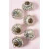 6 Pack | Mercury Glass Small Ornaments (2.5-inch, Silver, Lucy Design) - Great Gift Idea, Vintage-Style Decorations For Christmas, Special Occasions, Home Decor And Parties -Lights Decor Shop or80sv 6pk mercury glass ornaments silver lucy