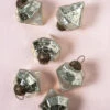 6 Pack | Mercury Glass Small Ornaments (3-inch, Silver, Elizabeth Design) - Great Gift Idea, Vintage-Style Decorations For Christmas, Special Occasions, Home Decor And Parties -Lights Decor Shop or87sv 6pk mercury ornaments silver elizabeth
