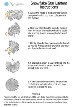 32" White Apricity Snowflake Lantern Pizzelle Design - Great With Or Without Lights - Ideal For Holiday And Snowflake Decorations, Weddings, Parties, And Home Decor 17 32" White Apricity Snowflake Lantern Pizzelle Design - Great With Or Without Lights - Ideal For Holiday And Snowflake Decorations, Weddings, Parties, And Home Decor -Lights Decor Shop paper star lantern instructions 079cce29 d64a 43bc ab13 318ff8591ba6