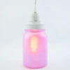Fantado Frosted Lavender Mason Jar Pendant Light Kit, Regular Mouth, White Cord, 15FT