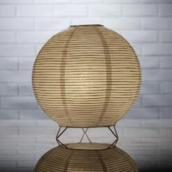 Round Fine Line Warm White LED Table Top Lantern Lamp Light KIT W/ Remote, Omni360 Battery Powered