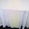 BLOWOUT White And Pink Iridescent Sequin Table Runner - 12 X 108 Inch -Lights Decor Shop sequin table runner white