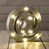 BLOWOUT Silver Marquee Light Symbol '@ / At Web Internet' LED Metal Sign (8 Inch, Battery Operated W/ Timer) -Lights Decor Shop silver marquee lights at sign internet web symbol 2776687d 1cf5 4598 b5ee 6851b2193a4a