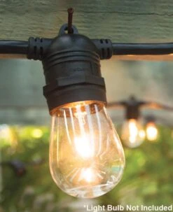 (Cord Only) 24 Socket SJTW Outdoor Commercial DIY String Light 54 FT White Cord W/ E26 Medium Base, Weatherproof -Lights Decor Shop sjtw cord only string light 24 54 e26 white image 4 6054e206 d673 4eeb b354 6912b1bf3f5d