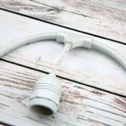 (Cord Only) 10 Suspended Socket SJTW Outdoor Commercial DIY String Light 21 FT White Cord W/ E26 Medium Base, Weatherproof -Lights Decor Shop sjtw cord only string light drop 10 e26 white 5a9a0097 8afd 495f b07f a2a4f42f70dc