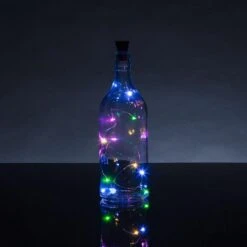 3 Ft 10 Super Bright RGB LED Solar Operated Wine Bottle Lights With Cork DIY Fairy String Light For Home Wedding Party Decoration
