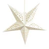 24" Solid White Stars Cut-Out Paper Star Lantern, Hanging Wedding & Party Decoration -Lights Decor Shop sowhstla