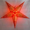 24" Red / Gold Monarch Glitter Paper Star Lantern, Hanging -Lights Decor Shop star lantern glitter monarch red gold