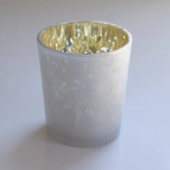 Vintage Mercury Glass Candle Holder (3-Inch, Tess Design, Pearl White) - For Use With Tea Lights - For Home Décor, Parties And Wedding Decorations -Lights Decor Shop v21pr 22f2da9b be23 4282 8a82 cb1ec7c1245a