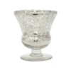 Vintage Mercury Glass Candle Holder (3.5-Inch, Olivia Design, Fluted Urn, Silver) - Decorative Candle Holder - For Home Decor And Wedding Centerpieces -Lights Decor Shop v226sv mercury glass vase olivia fluted urn silver