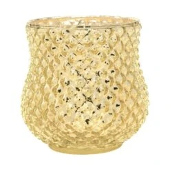 Timeless Gold Mercury Glass Tea Light Votive Candle Holders (Set Of 5, Assorted Designs And Sizes) 12 Timeless Gold Mercury Glass Tea Light Votive Candle Holders (Set Of 5, Assorted Designs And Sizes) -Lights Decor Shop v228gd mercury glass vase 4 ruvy gold image 1 9d3832e9 0118 42fc b80e 1bb6a1311c3f