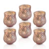 6 Pack | Vintage Mercury Glass Vase And Candle Holders (3-Inch, Small Ruby, Rose Gold Pink)- For Use With Tea Lights - For Home Decor, Parties And Wedding Decorations 2 6 Pack | Vintage Mercury Glass Vase And Candle Holders (3-Inch, Small Ruby, Rose Gold Pink)- For Use With Tea Lights - For Home Decor, Parties And Wedding Decorations -Lights Decor Shop v230rg 6pk ruby mercury vase rose gold