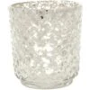 Vintage Mercury Glass Candle Holder (3-Inch, Small Rachel Design, Silver) - For Use With Tea Light -Decorative Candle Holder For Home Decor And Wedding Centerpieces -Lights Decor Shop v232sv mercury vase candle holder rachel silver