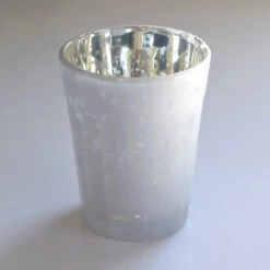 4 Pack | Vintage Mercury Glass Candle Holders (3.25-Inch, Katelyn Design, Column Motif, Pearl White) - For Use With Tea Lights - For Home Decor, Parties And Wedding Decorations -Lights Decor Shop v25PR fa3ad38b 372c 4a3c 8cef 7199bdb5ccf1