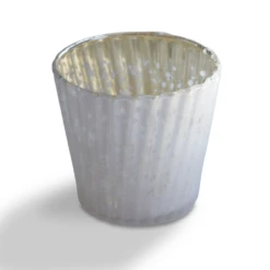 Vintage Elegance Pearl White Mercury Glass Tea Light Votive Candle Holders (Set Of 5, Assorted Designs And Sizes) -Lights Decor Shop v28PRunlit a7b5f8c2 7c12 4142 8e69 81cd9b841e91