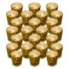 24 Pack | Vintage Mercury Glass Candle Holders (3-Inch, Caroline Design, Vertical Motif, Gold) - For Use With Tea Lights - Home Decor, Parties And Wedding Decorations -Lights Decor Shop v28gd 24pk mercury candle holders caroline gold