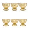 6 Pack | Vintage Mercury Glass Chalice Candle Holders (3-Inch, Suzanne Design, Sundae Cup Motif, Gold) - For Use With Tea Lights 2 6 Pack | Vintage Mercury Glass Chalice Candle Holders (3-Inch, Suzanne Design, Sundae Cup Motif, Gold) - For Use With Tea Lights -Lights Decor Shop v29gd 6pk mercury candle holder suzanne gold