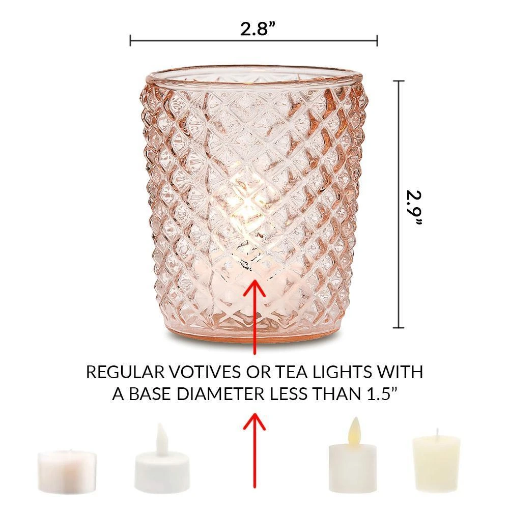 Mercury Glass Tealight Holder (3-Inch, Zariah Design, Pearl White) - For Use With Tea Lights - For Home Decor, Parties And Wedding Decorations 5 Mercury Glass Tealight Holder (3-Inch, Zariah Design, Pearl White) - For Use With Tea Lights - For Home Decor, Parties And Wedding Decorations - Image 3