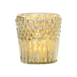 Best Of Show Vintage Mercury Glass Votive Tea Light Candle Holders - Gold (6 PACK, Assorted Designs) -Lights Decor Shop v37gd mercury glass candle holder ophelia gold 2191d2c0 dba5 48d1 a04e 76596c73c48a