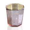 Patricia Mercury Glass Tealight Holder (Rose Gold Pink, Single) For Use With Tea Lights - For Home Decor, Parties And Wedding Decorations