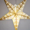 24" Gold Wave Glitter Paper Star Lantern, Hanging -Lights Decor Shop wave pattern glitter paper star lantern gold image 1