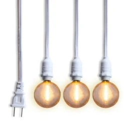 Star Lantern Triple Socket White Weatherproof Outdoor Pendant Light Lamp Cord, E12, 19 Ft - Electrical Swag Light Kit -Lights Decor Shop whiteOUTE12socket 1 40c6a8ba 2e0e 41e8 9d02 f8037030013a