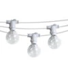 BLOWOUT 50 Socket Outdoor Commercial String Light Set, Clear Globe Bulbs, 54 FT White Cord W/ E12 C7 Base, Weatherproof -Lights Decor Shop wht withbulb 863d708c f59a 4495 aac9 7ce3a0a68782