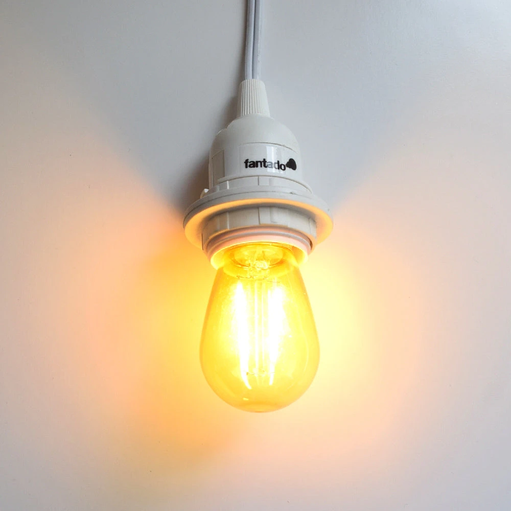 10-PACK Yellow LED Filament S14 Shatterproof Energy Saving Color Light Bulb, Dimmable, 2W,E26 Medium Base 4 10-PACK Yellow LED Filament S14 Shatterproof Energy Saving Color Light Bulb, Dimmable, 2W,E26 Medium Base - Image 2